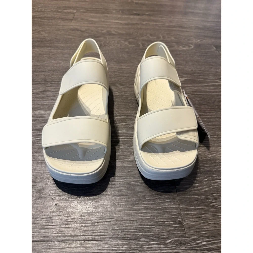 Crocs Skyline Sandal Beige LightWeight Adult Women's Size 11 NEW W/ Tags